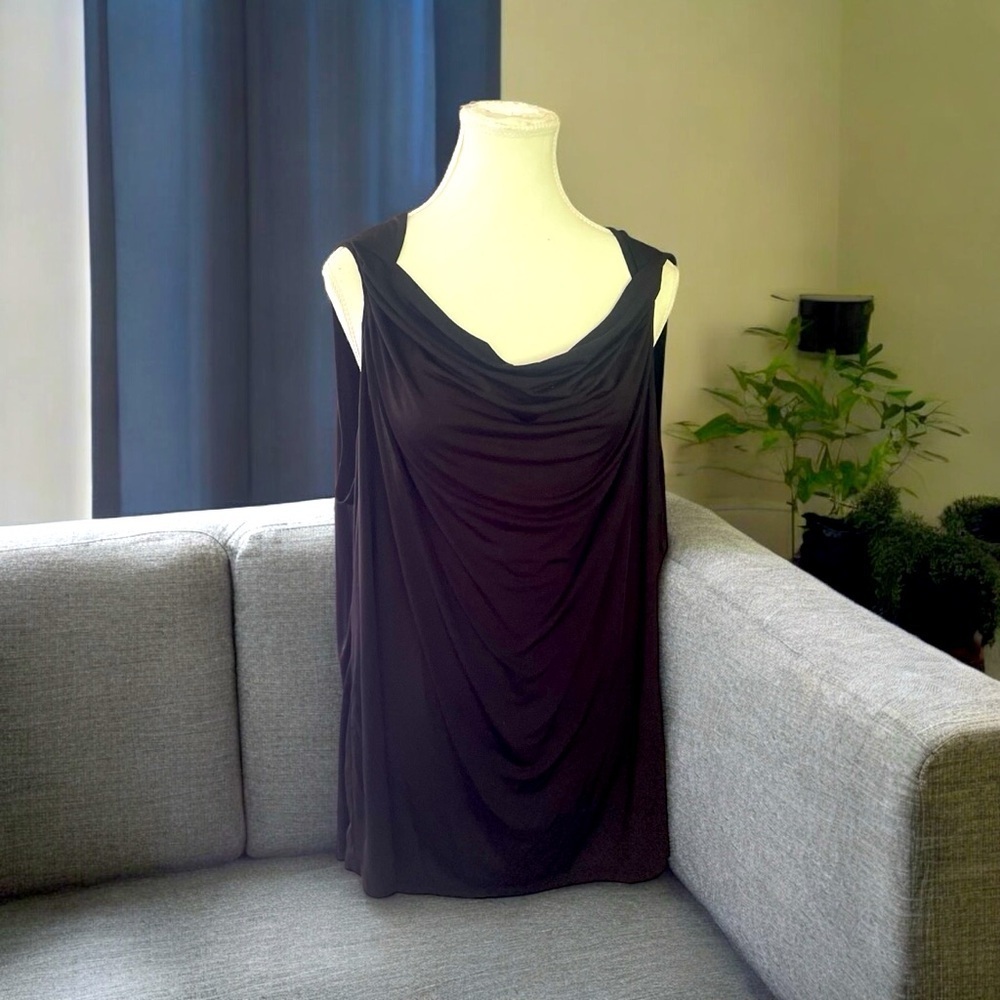 Worthington Stretch Women’s Sleeveless Blouse with Cowl Neck Size 3X